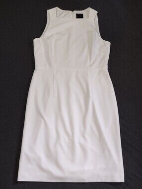 White Alex Marie Sheath Dress Women's‎ Size 12 Mid Length
